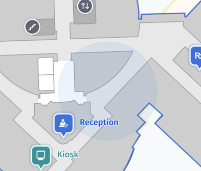 GPS positioning on map