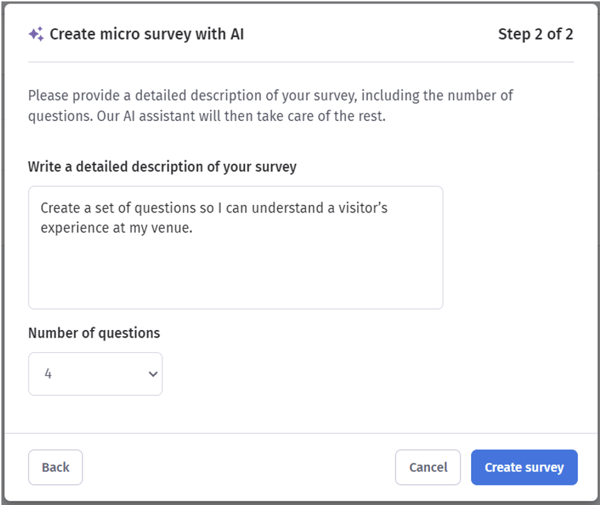 AI survey creation