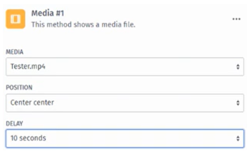 Video delay options